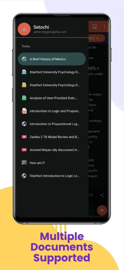 Multiple Documents Supported, pdf, docx, xlsx, excel, word, ppt, pptx